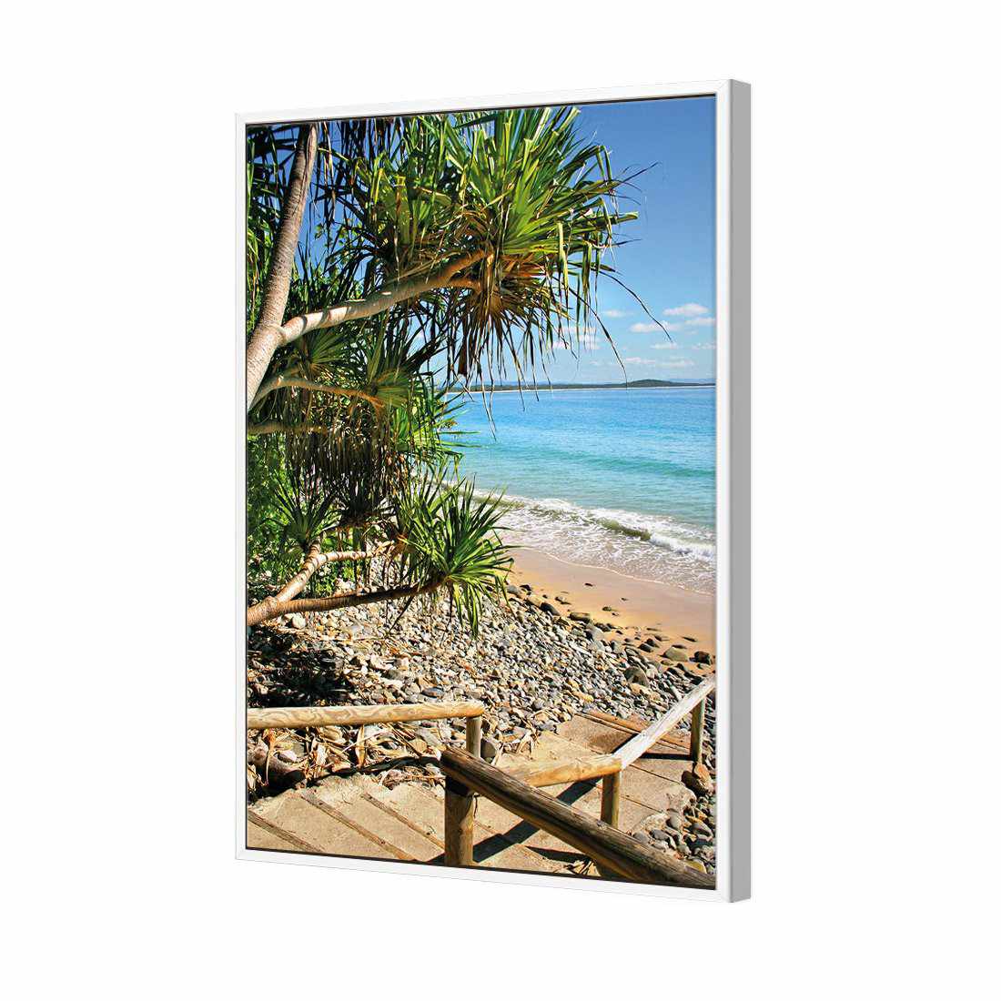 Sunshine Coast Steps Canvas Art-Canvas-Wall Art Designs-45x30cm-Canvas - White Frame-Wall Art Designs
