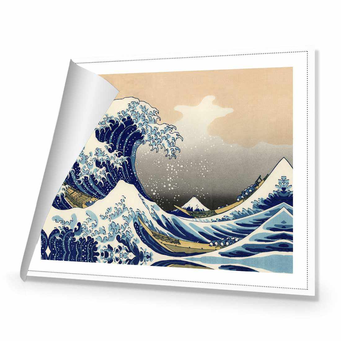 Great Wave Of Kangawa Canvas Art-Canvas-Wall Art Designs-45x30cm-Rolled Canvas-Wall Art Designs