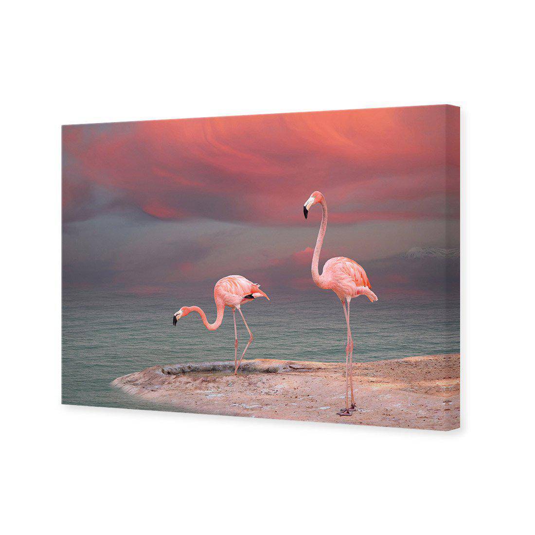 Pink Flamingos Canvas Art-Canvas-Wall Art Designs-45x30cm-Canvas - No Frame-Wall Art Designs