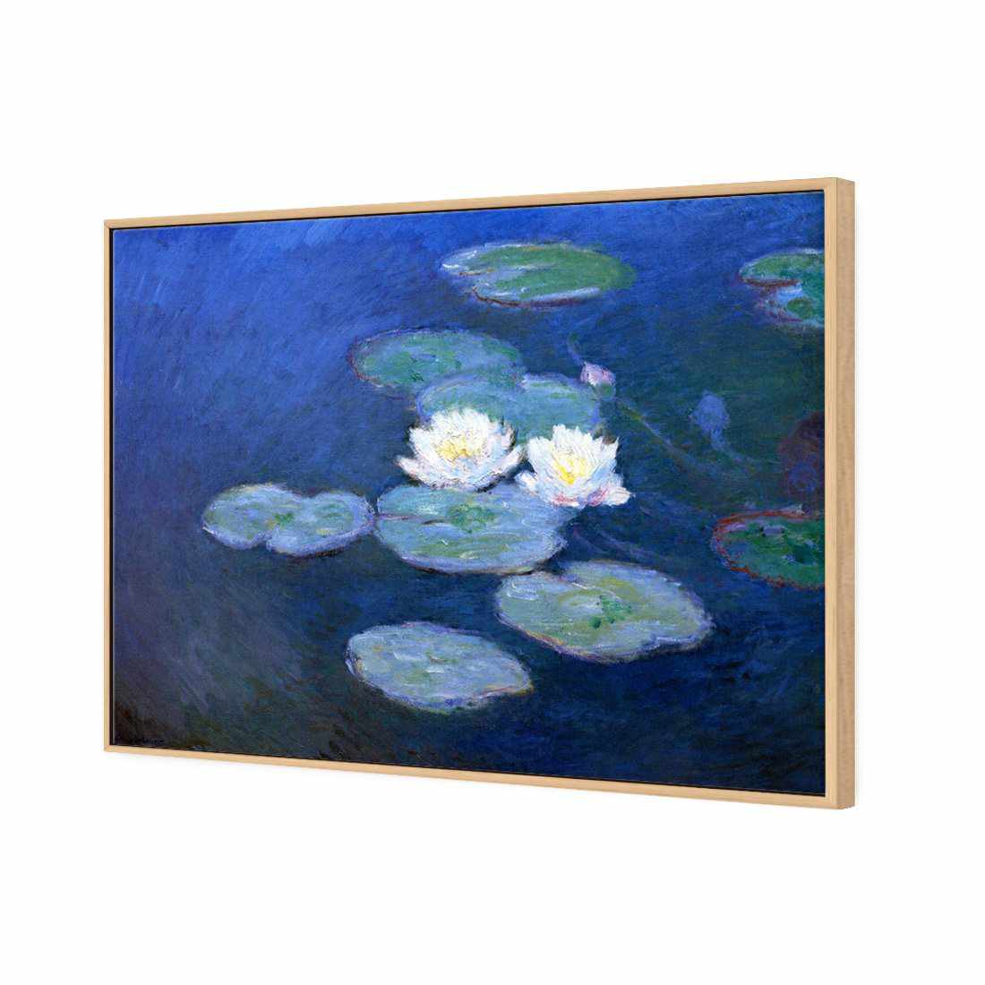 Water Lilies 7 - Monet Canvas Art-Canvas-Wall Art Designs-45x30cm-Canvas - Oak Frame-Wall Art Designs
