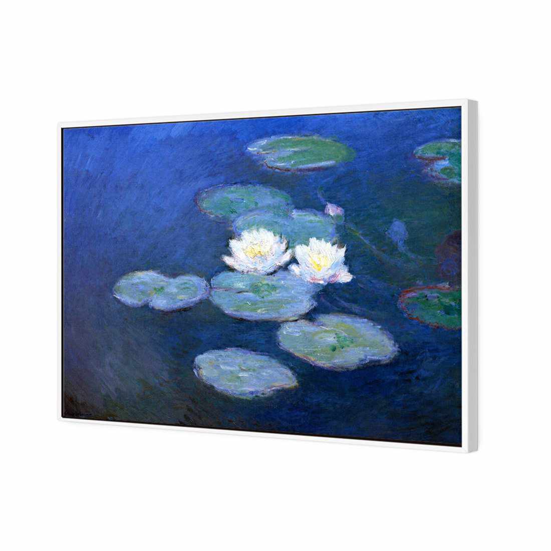 Water Lilies 7 - Monet Canvas Art-Canvas-Wall Art Designs-45x30cm-Canvas - White Frame-Wall Art Designs