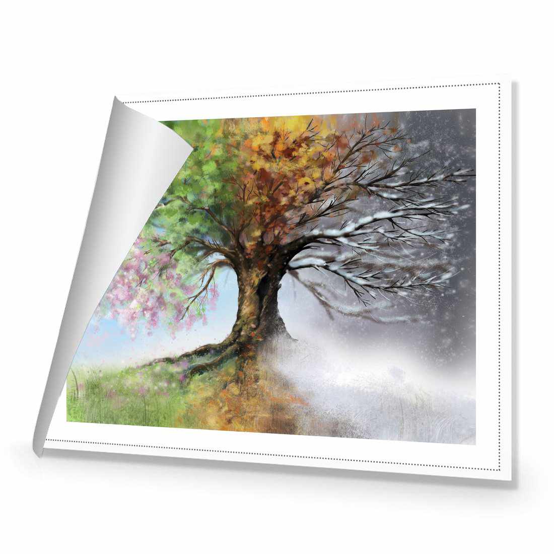 Mystical Tree Canvas Art-Canvas-Wall Art Designs-45x30cm-Rolled Canvas-Wall Art Designs