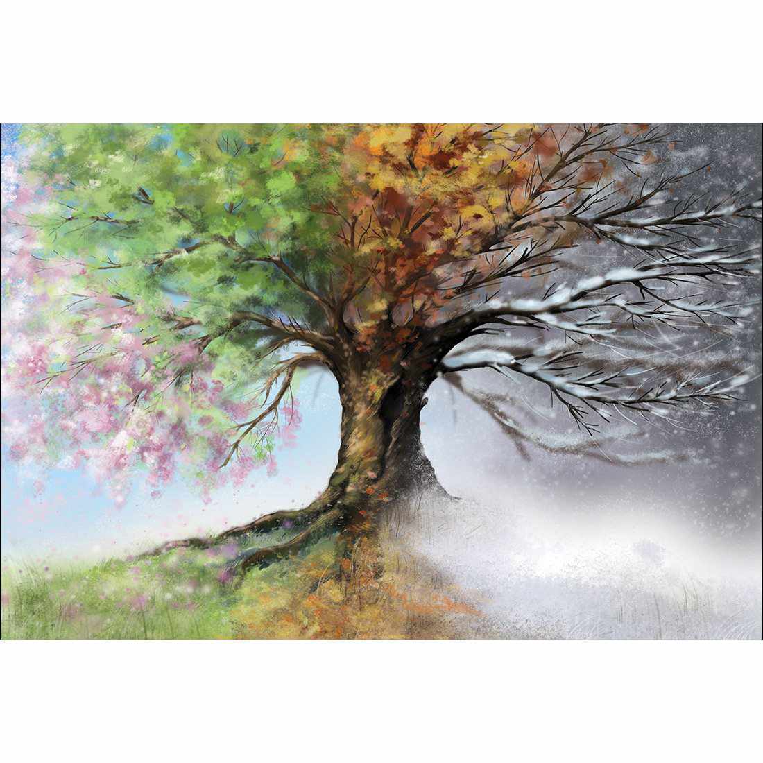 Mystical Tree Canvas Art-Canvas-Wall Art Designs-45x30cm-Canvas - No Frame-Wall Art Designs