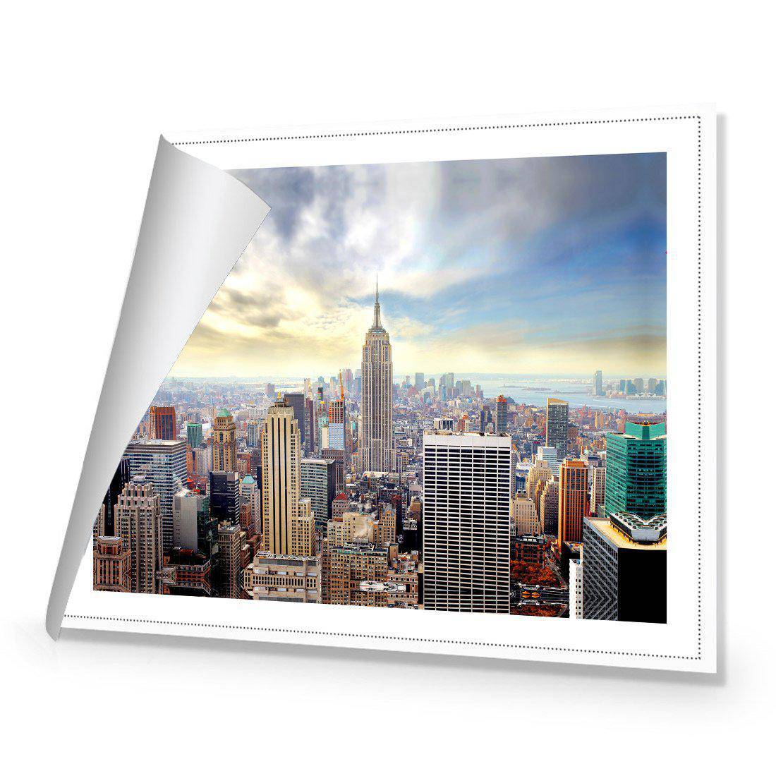 Manhattan View Canvas Art-Canvas-Wall Art Designs-45x30cm-Rolled Canvas-Wall Art Designs