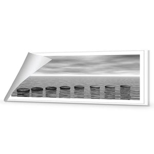 Stepping Stones, B&W | Standard Canvas | No Frame | Rolled Canvas