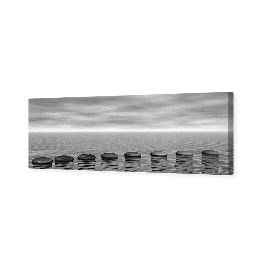 Stepping Stones, B&W | Standard Canvas | No Frame | Stretched Canvas