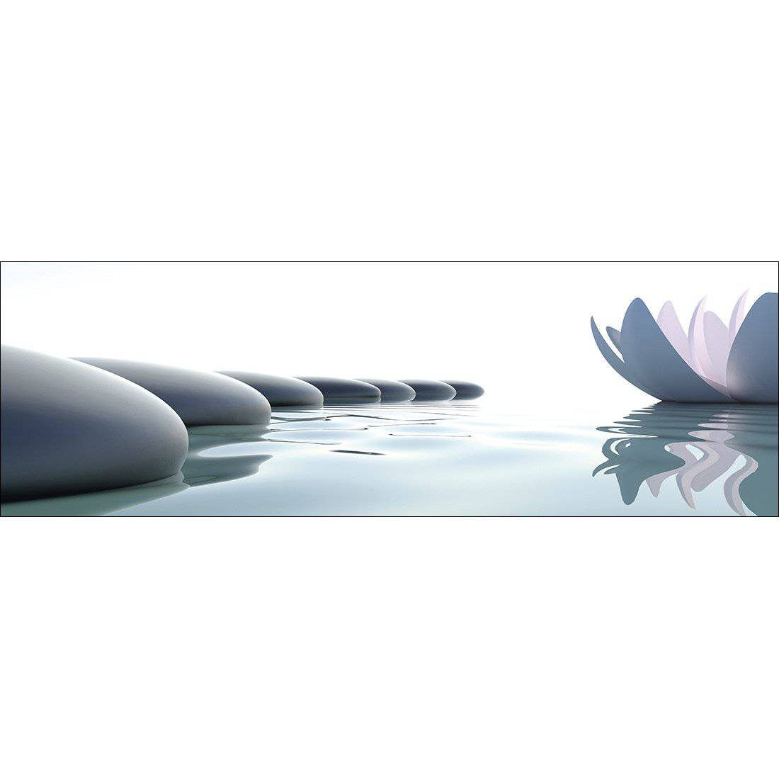 Zen Flower Lotus Canvas Art-Canvas-Wall Art Designs-60x20cm-Canvas - No Frame-Wall Art Designs