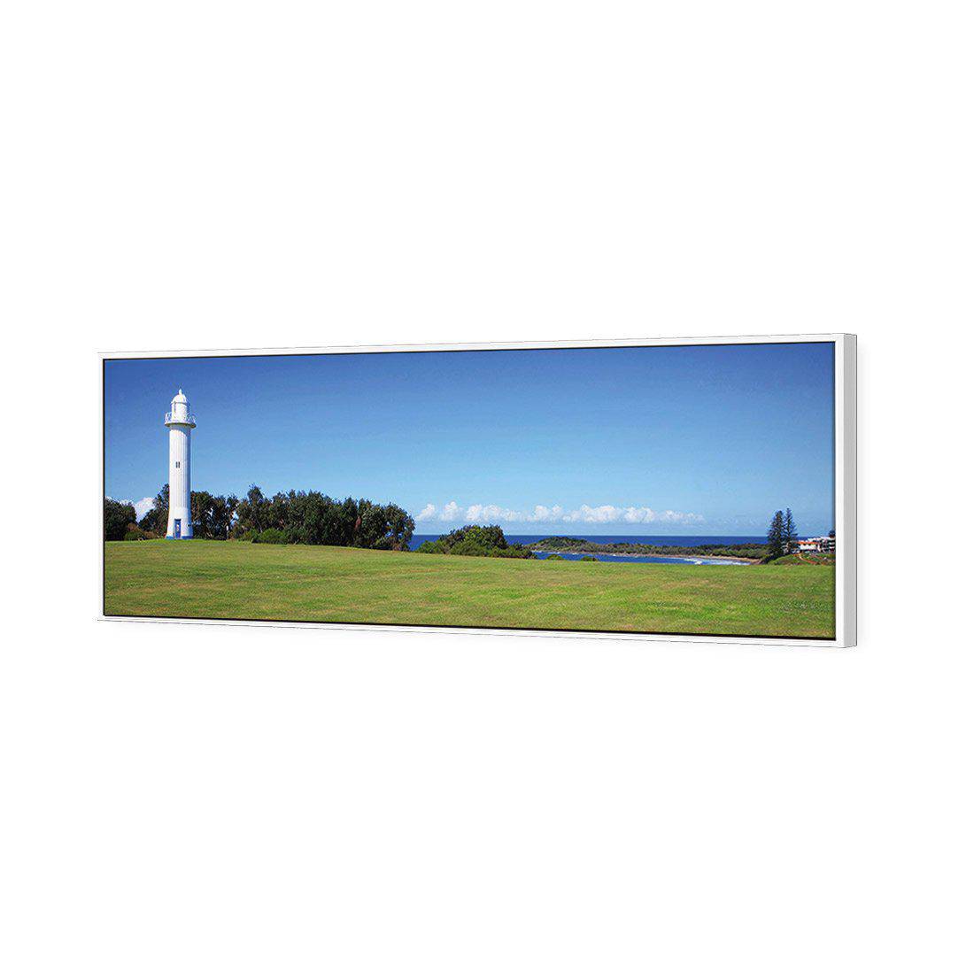 Yamba Lighthouse Canvas Art-Canvas-Wall Art Designs-60x20cm-Canvas - White Frame-Wall Art Designs