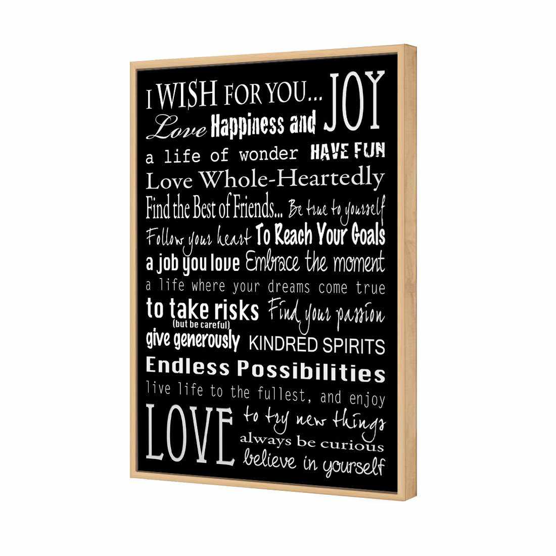 I Wish For You, B&W Canvas Art-Canvas-Wall Art Designs-45x30cm-Canvas - Black Frame-Wall Art Designs