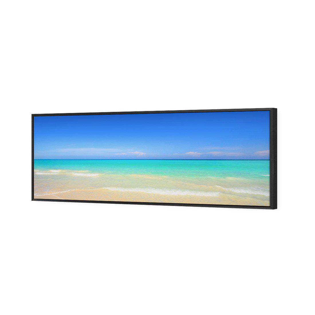 Paradise Beach Canvas Art-Canvas-Wall Art Designs-60x20cm-Canvas - Black Frame-Wall Art Designs