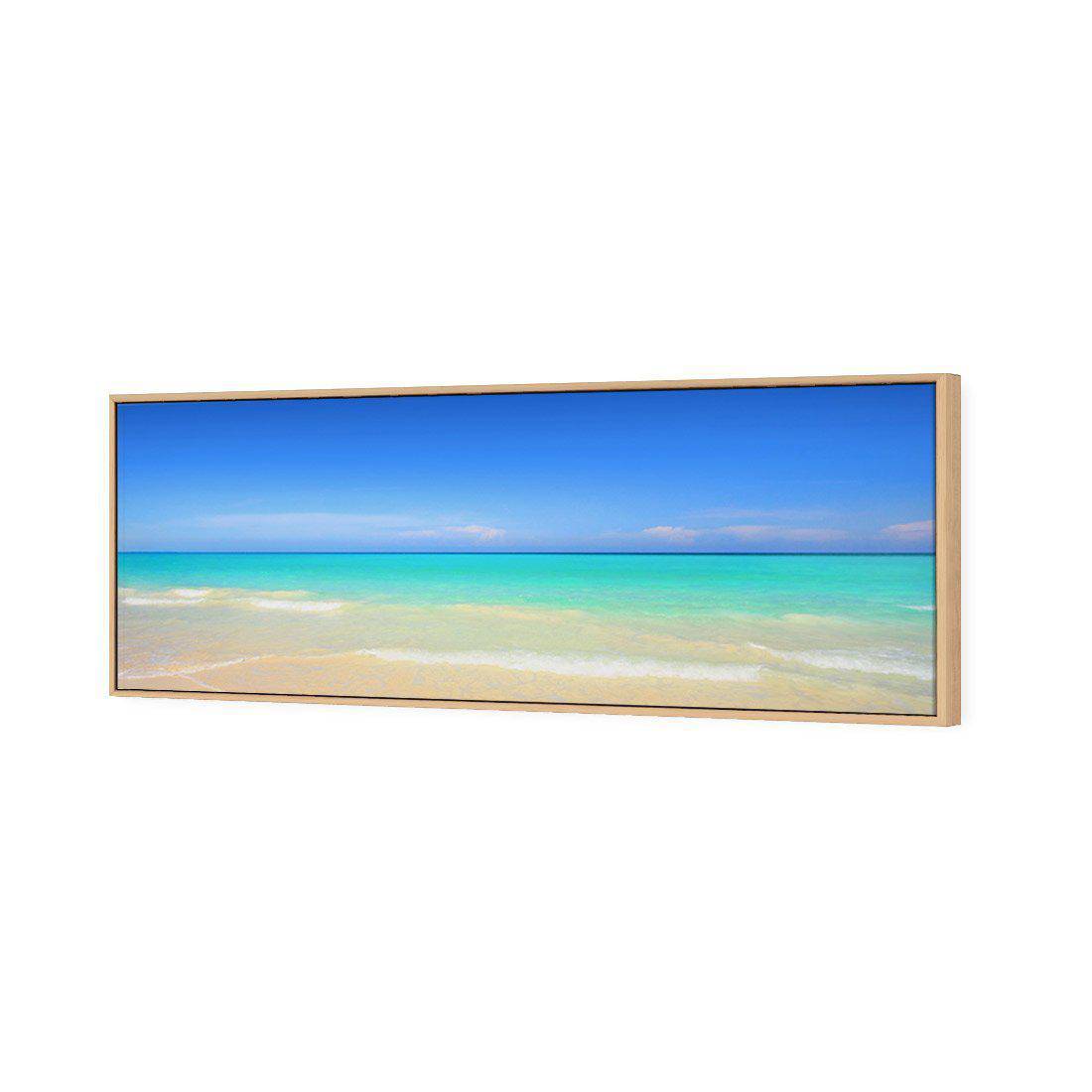 Paradise Beach Canvas Art-Canvas-Wall Art Designs-60x20cm-Canvas - Oak Frame-Wall Art Designs