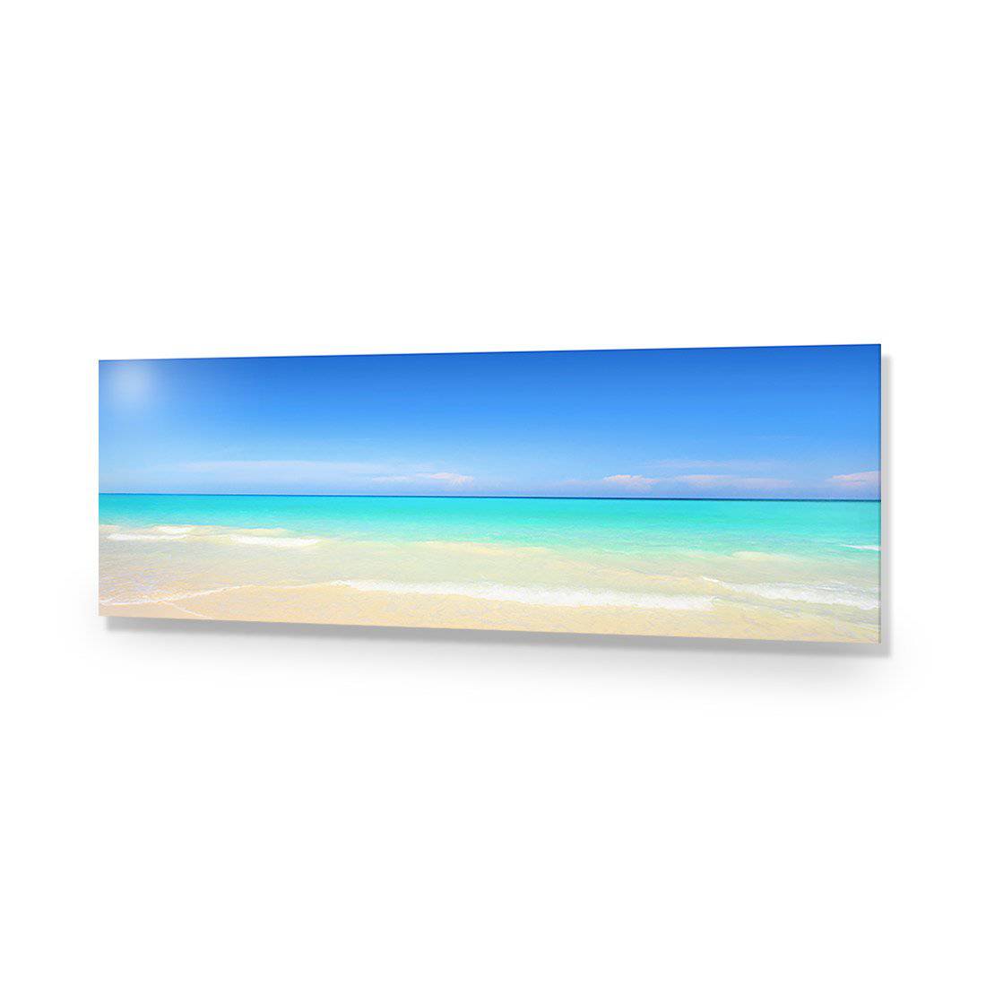 Paradise Beach, Long-Acrylic-Wall Art Design-Without Border-Acrylic - No Frame-60x20cm-Wall Art Designs