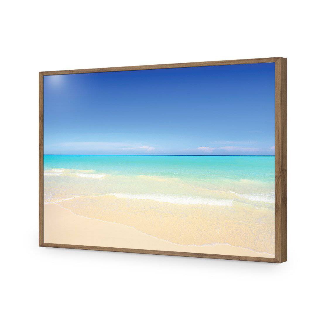 Paradise Beach | Classic Acrylic | Flat Frame No Border | Natural
