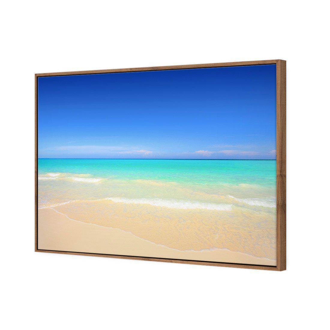 Paradise Beach | Classic Canvas | Floating Frame | Natural