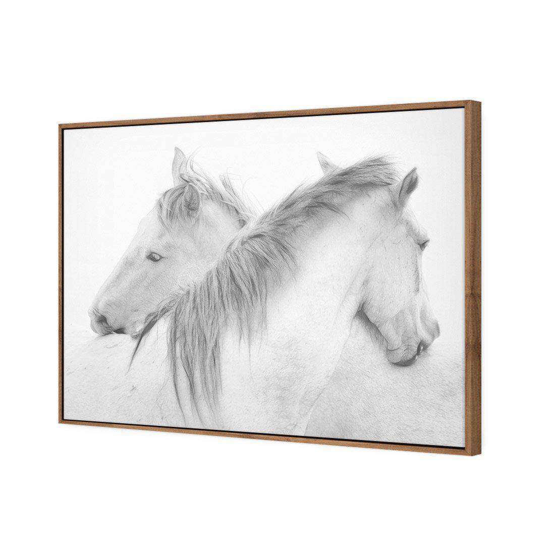 Horses by Marie-Anne Stas Canvas Art-Canvas-Wall Art Designs-45x30cm-Canvas - Natural Frame-Wall Art Designs