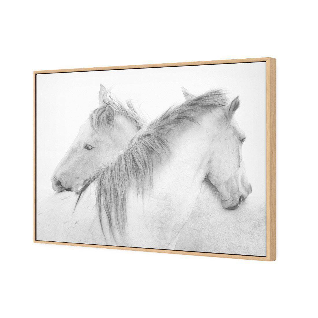 Horses by Marie-Anne Stas Canvas Art-Canvas-Wall Art Designs-45x30cm-Canvas - Oak Frame-Wall Art Designs