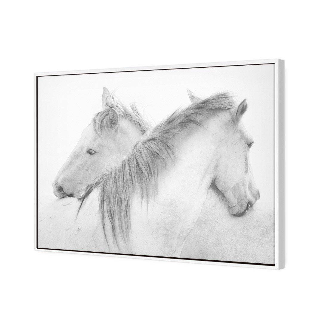 Horses by Marie-Anne Stas Canvas Art-Canvas-Wall Art Designs-45x30cm-Canvas - White Frame-Wall Art Designs